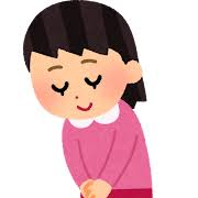 挨拶をする絵